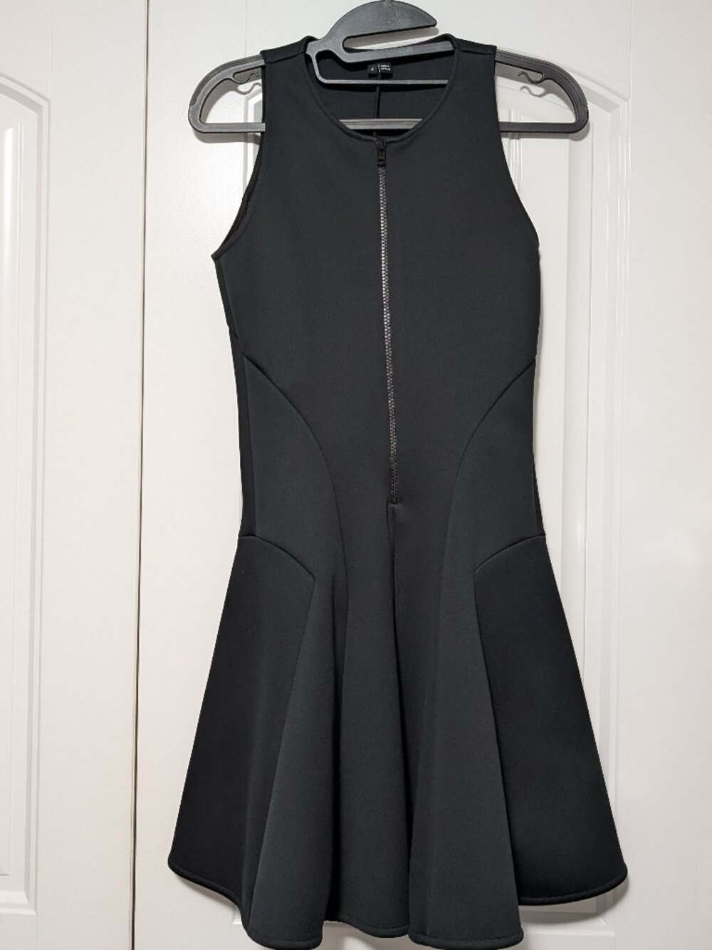 Theory Black Flare Dress Size 2